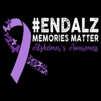 Alzheimers Awareness Purple Ribbon End Alzheimers Womens Tank Top
