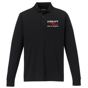 Airsoft Art Paintball Combat Sport Performance Long Sleeve Polo