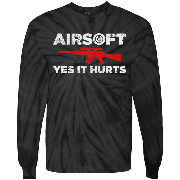 Airsoft Art Paintball Combat Sport Tie-Dye Long Sleeve Shirt