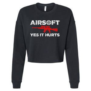 Airsoft Art Paintball Combat Sport Cropped Pullover Crew