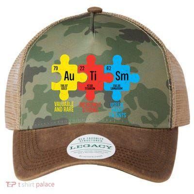 Awareness Autism Puzzle Funny Gift Legacy Tie Dye Trucker Hat