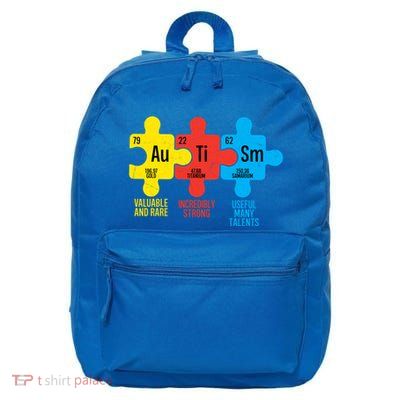 Awareness Autism Puzzle Funny Gift 16 in Basic Backpack
