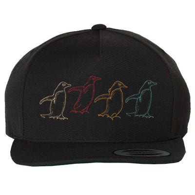 Antartica Animal Penguin Wool Snapback Cap