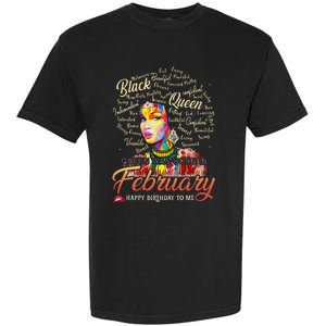 Aquarius African Pride Queen Was Born In February Birthday Garment-Dyed Heavyweight T-Shirt