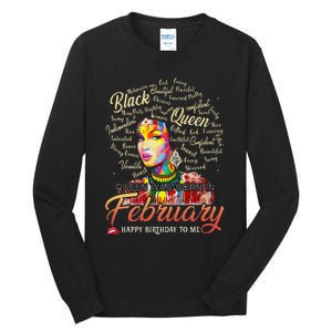 Aquarius African Pride Queen Was Born In February Birthday Tall Long Sleeve T-Shirt