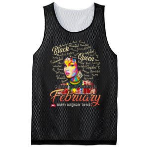 Aquarius African Pride Queen Was Born In February Birthday Mesh Reversible Basketball Jersey Tank