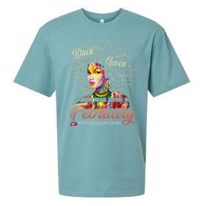 Aquarius African Pride Queen Was Born In February Birthday Sueded Cloud Jersey T-Shirt