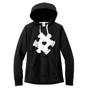 Autism Awareness Puzzle Piece Pocket Autistic Gift Women's Fleece Hoodie