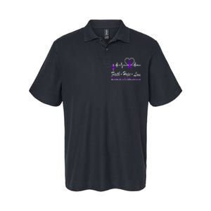 Alzheimer Awareness Purple Ribbon The End Of Alzheimers Softstyle Adult Sport Polo