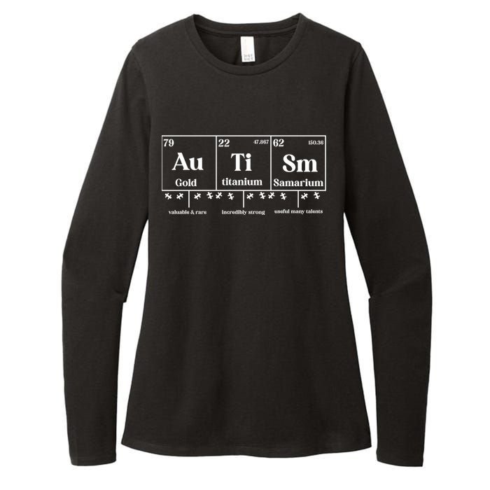 Autism Awareness Puzzle Chemical Element Gifft Womens CVC Long Sleeve Shirt