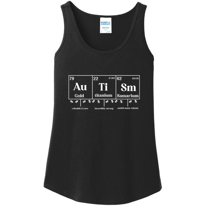 Autism Awareness Puzzle Chemical Element Gifft Ladies Essential Tank