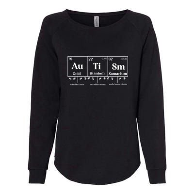 Autism Awareness Puzzle Chemical Element Gifft Womens California Wash Sweatshirt