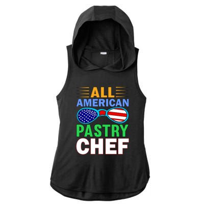 All American Pastry Chef Ladies PosiCharge Tri-Blend Wicking Draft Hoodie Tank