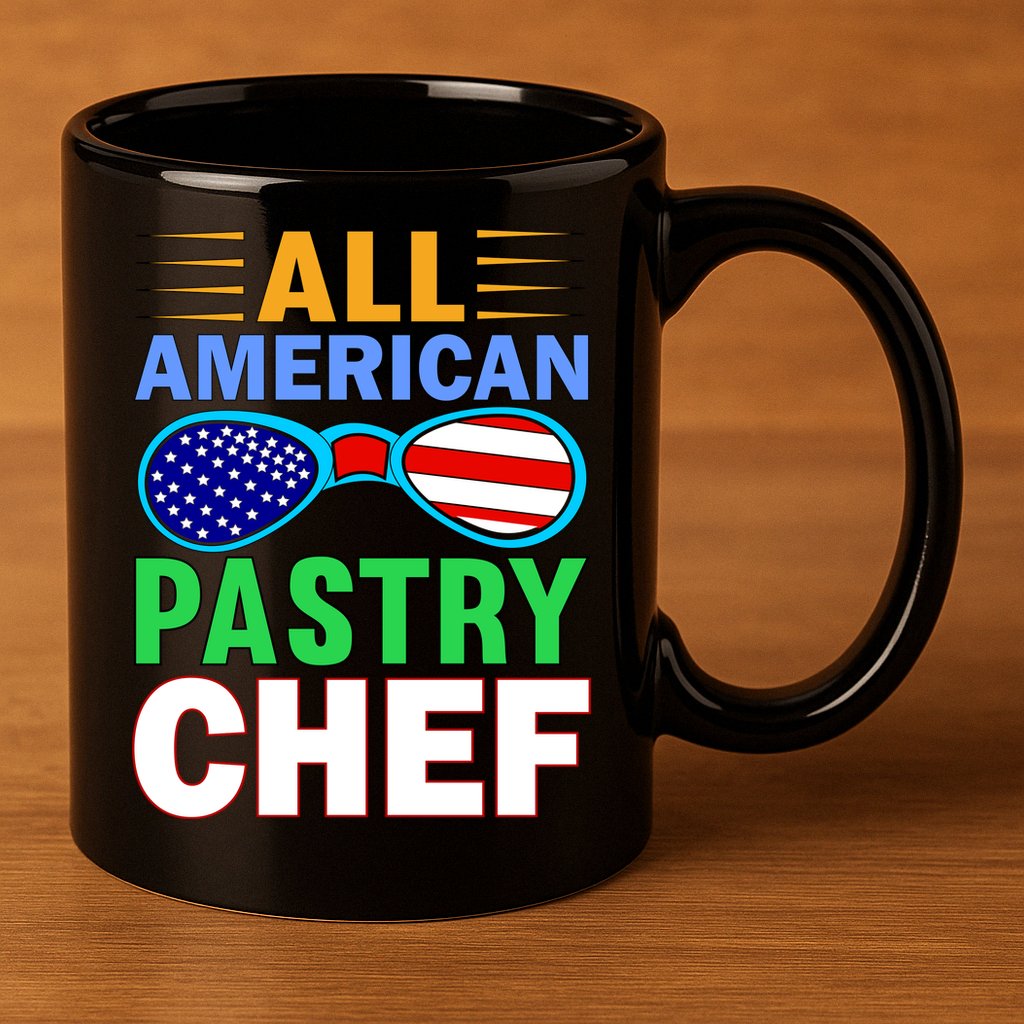 All American Pastry Chef 11oz C Handle Ceramic Mug