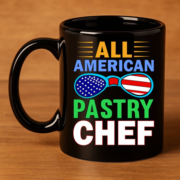 All American Pastry Chef 11oz C Handle Ceramic Mug