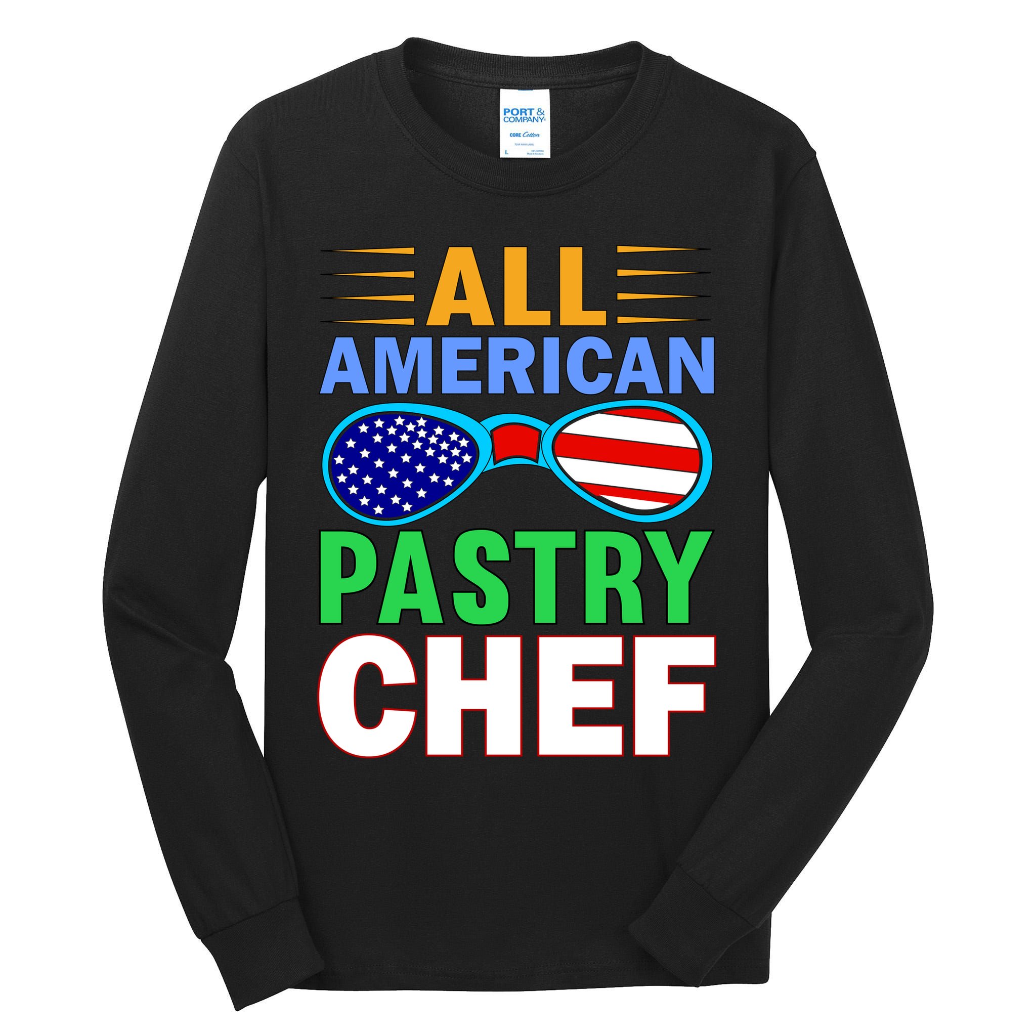 All American Pastry Chef Tall Long Sleeve T-Shirt