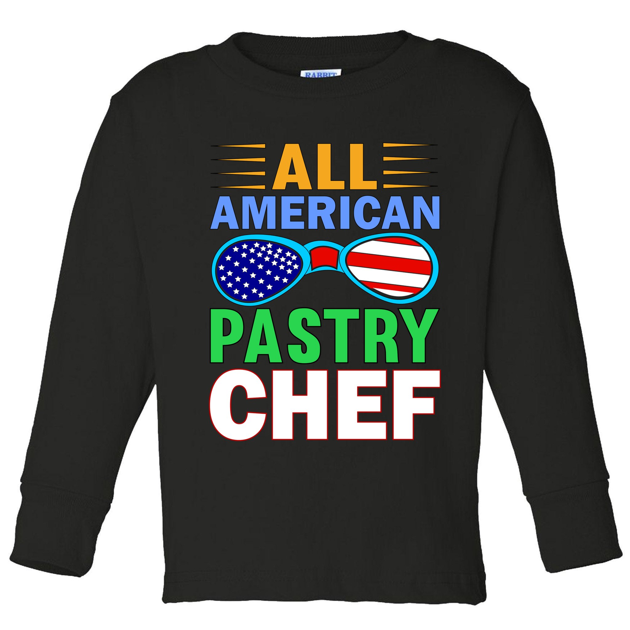 All American Pastry Chef Toddler Long Sleeve Shirt