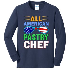 All American Pastry Chef Kids Long Sleeve Shirt