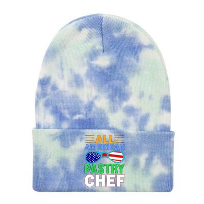 All American Pastry Chef Tie Dye 12in Knit Beanie