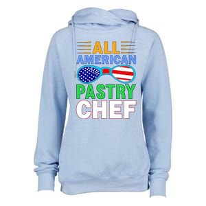 All American Pastry Chef Womens Funnel Neck Pullover Hood