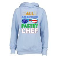 All American Pastry Chef Womens Funnel Neck Pullover Hood