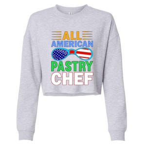 All American Pastry Chef Cropped Pullover Crew