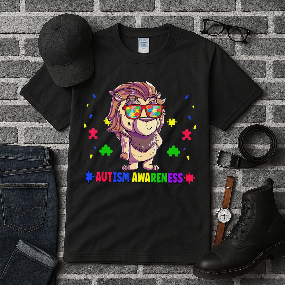 Autism Awareness Puzzle Piece Love Autistic Support Tall T-Shirt
