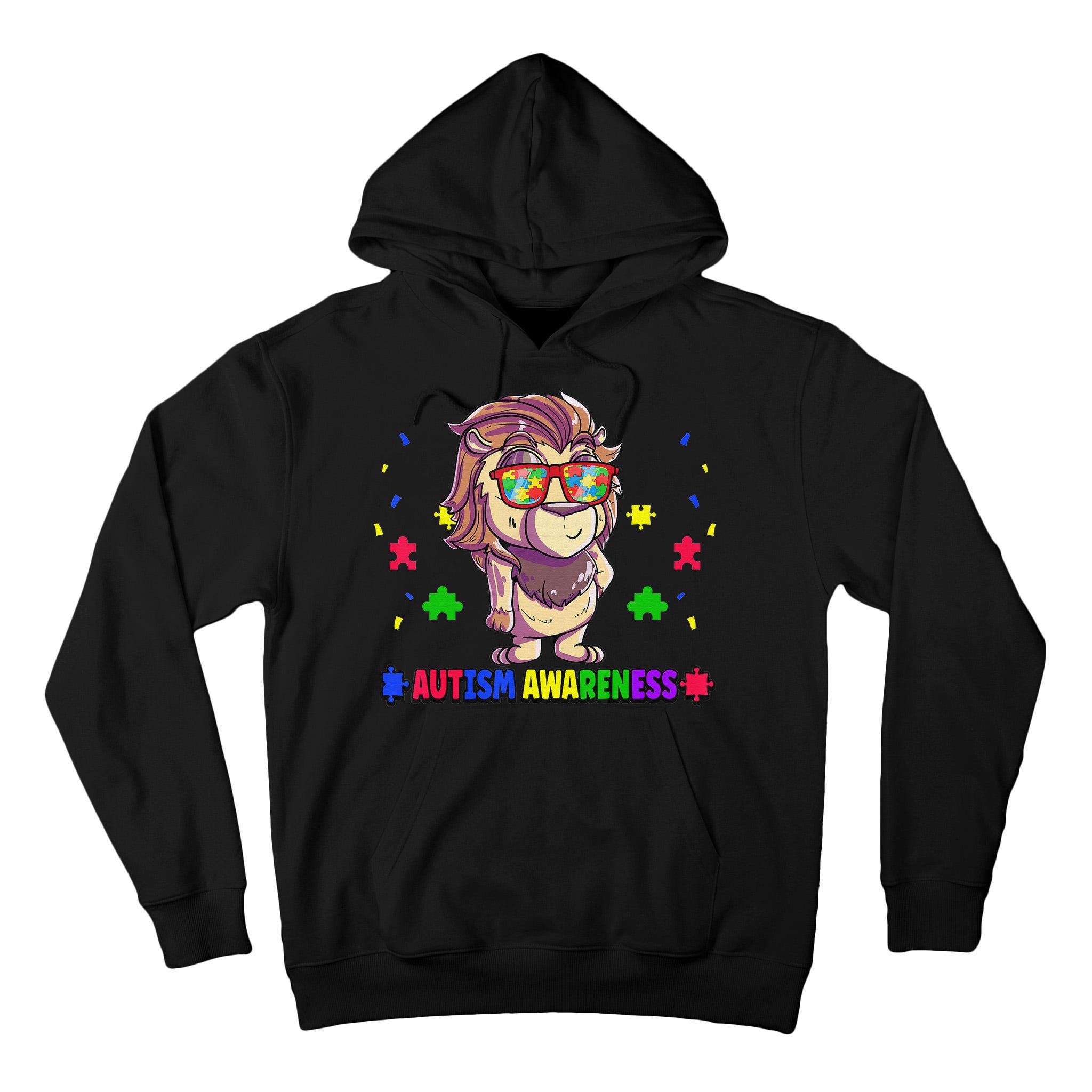 Autism Awareness Puzzle Piece Love Autistic Support Tall Hoodie