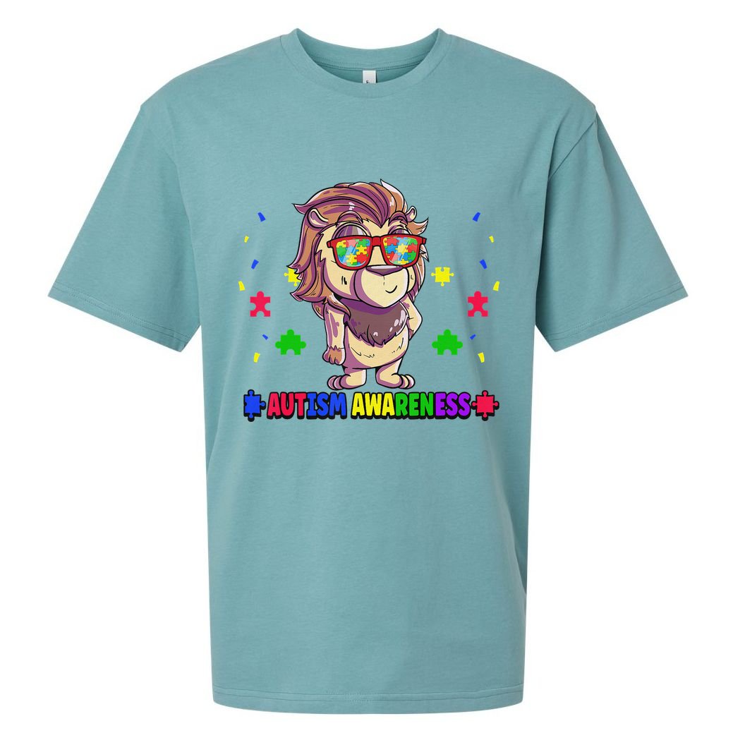 Autism Awareness Puzzle Piece Love Autistic Support Sueded Cloud Jersey T-Shirt