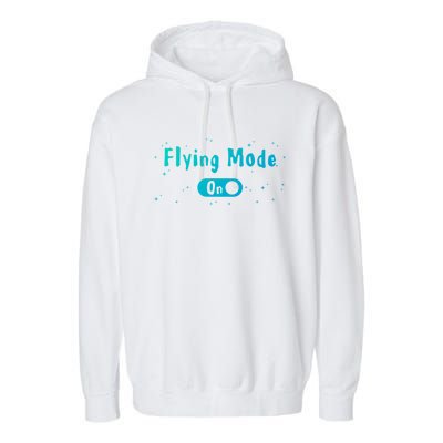 Airplane Airline Pilot Aviation Aircraft Flying Mode Flight Gift Garment-Dyed Fleece Hoodie