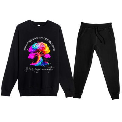 Asian American Pacific Islander Heritage Premium Crewneck Sweatsuit Set