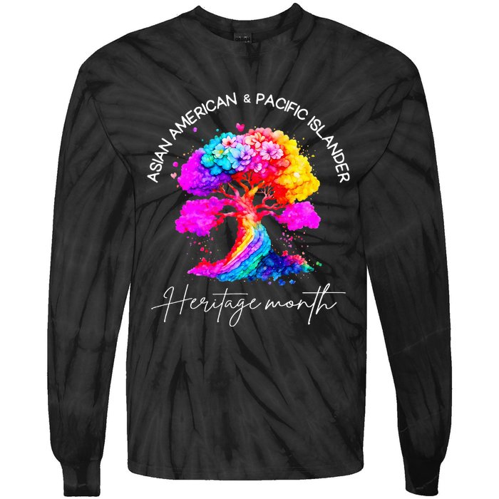 Asian American Pacific Islander Heritage Tie-Dye Long Sleeve Shirt