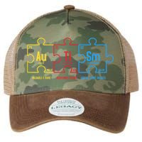 Autism Awareness Puzzle Elements Design Legacy Tie Dye Trucker Hat