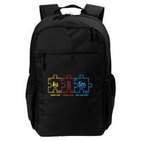 Autism Awareness Puzzle Elements Design Backpack
