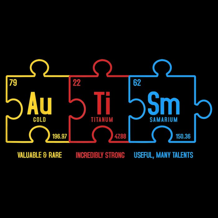 Autism Awareness Puzzle Elements Design Backpack