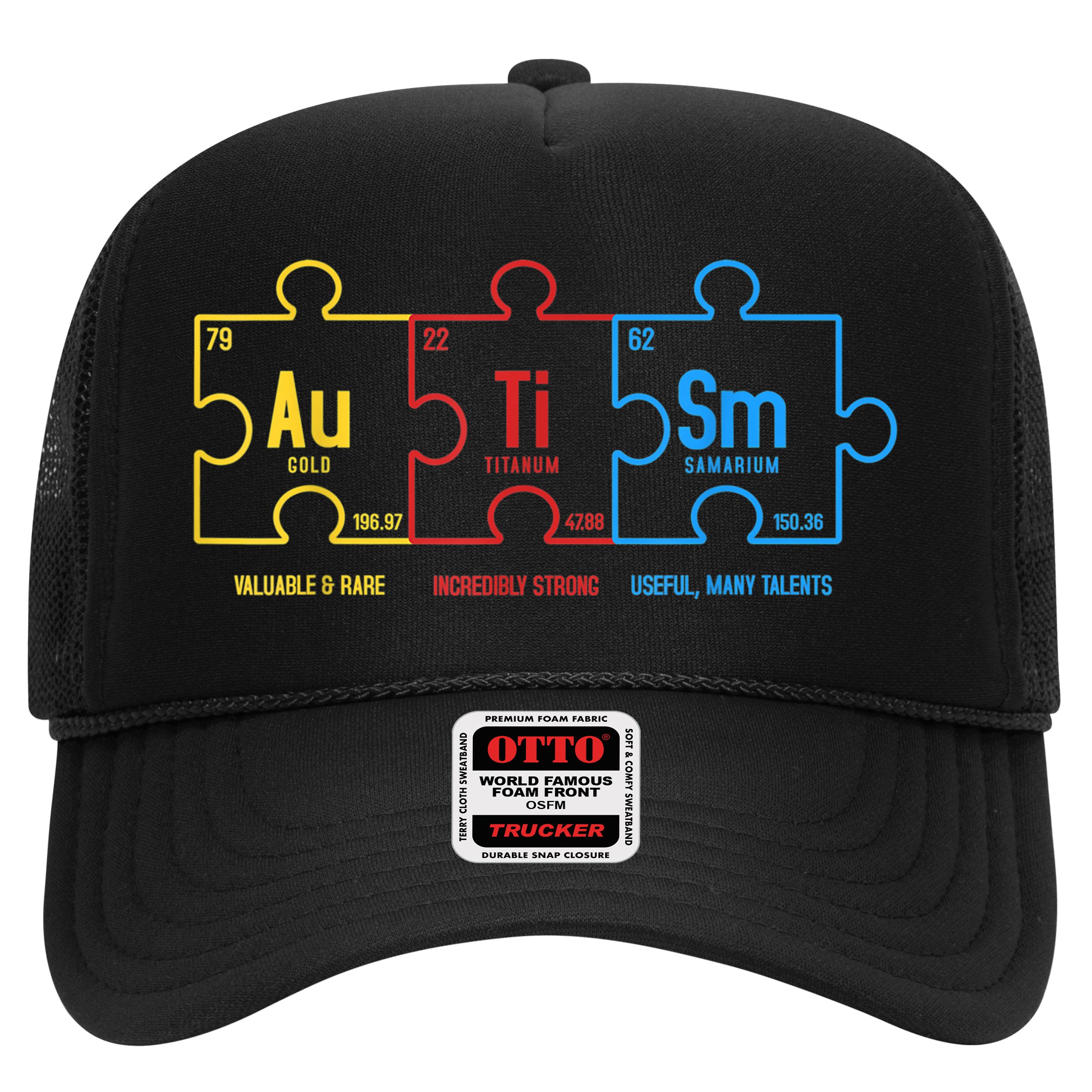 Autism Awareness Puzzle Elements Design Hat