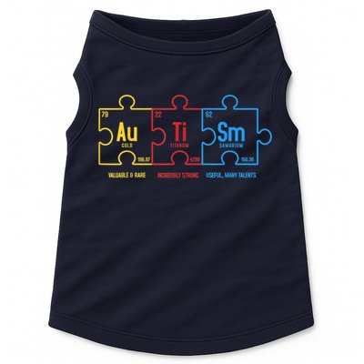 Autism Awareness Puzzle Elements Design Doggie Tank