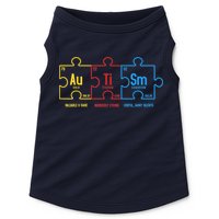 Autism Awareness Puzzle Elements Design Doggie Tank