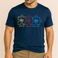 Autism Awareness Puzzle Elements Design Performance Shirt