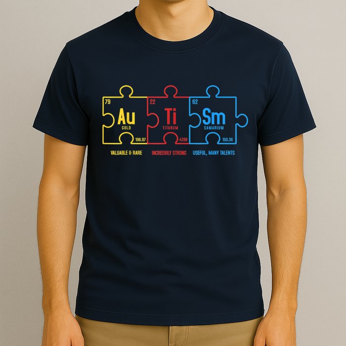 Autism Awareness Puzzle Elements Design T-Shirt