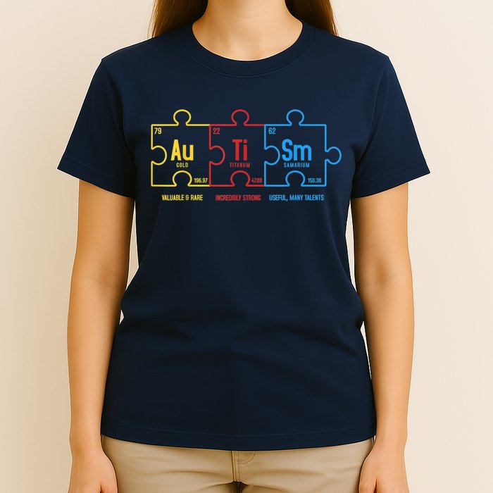 Autism Awareness Puzzle Elements Design T-Shirt