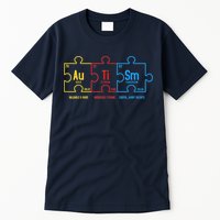 Autism Awareness Puzzle Elements Design Tall T-Shirt