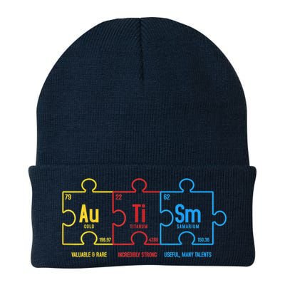 Autism Awareness Puzzle Elements Design Beanie