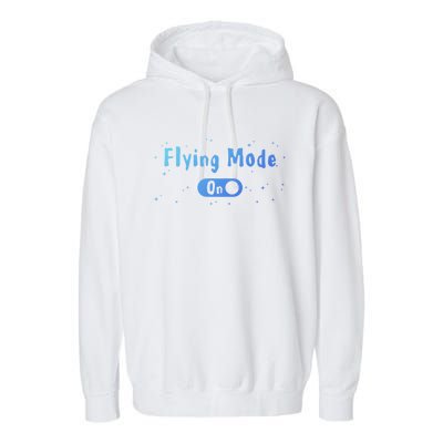 Airplane Airline Pilot Aviation Aircraft Flying Mode Flight Gift Garment-Dyed Fleece Hoodie