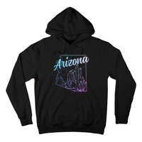 Arizona Az Pride Cactus Desert State Map Hoodie