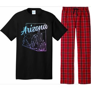 Arizona Az Pride Cactus Desert State Map Pajama Set