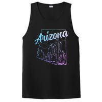 Arizona Az Pride Cactus Desert State Map PosiCharge Competitor Tank