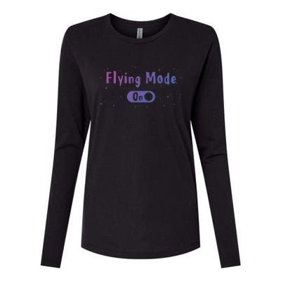 Airplane Airline Pilot Aviation Aircraft Flying Mode Flight Gift Womens Cotton Relaxed Long Sleeve T-Shirt