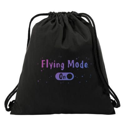 Airplane Airline Pilot Aviation Aircraft Flying Mode Flight Gift Drawstring Bag