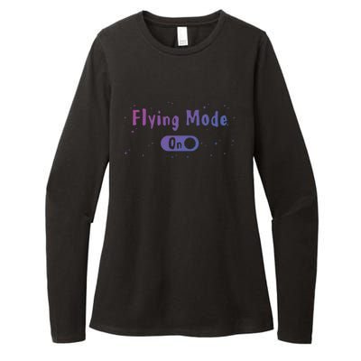 Airplane Airline Pilot Aviation Aircraft Flying Mode Flight Gift Womens CVC Long Sleeve Shirt